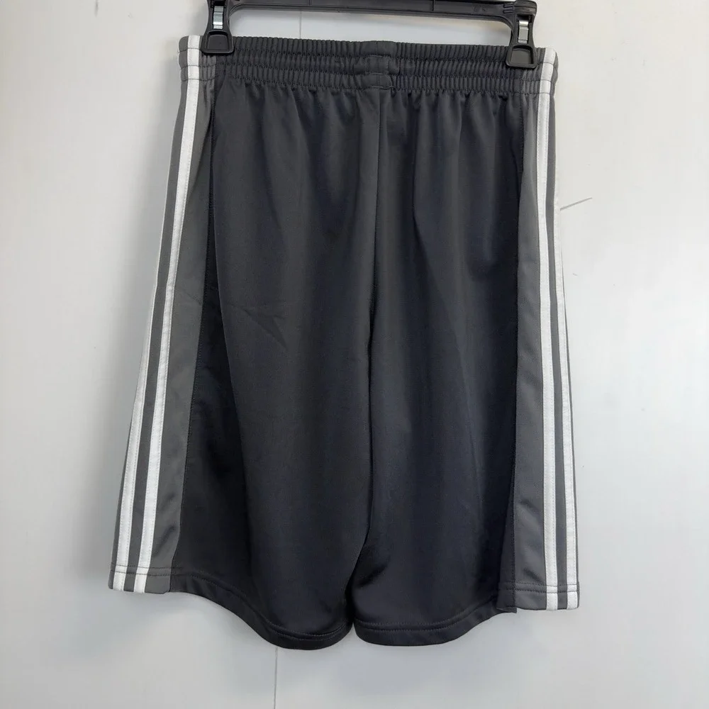 Adidas Essentials 3-Stripes Tricot Shorts Men's Size Small Grey, White Logo‎